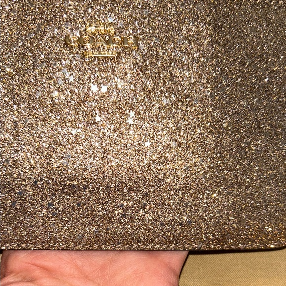 Coach Sparkling Gold Wristlet - Picture 12 of 16